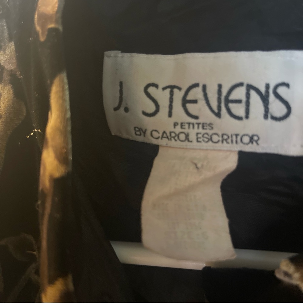 D. Stevens Black and Gold Maxi Dress